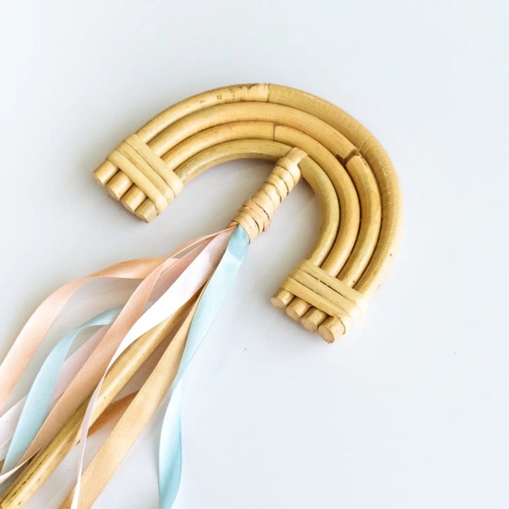 RAINBOW RATTAN WAND - Picture 2 of 2